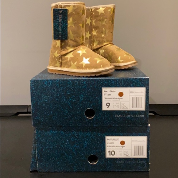 EMU girls chestnut boots - Picture 1 of 4